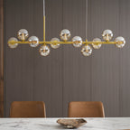 Aurelia Globe Chandelier — Glass Globe Cluster Ceiling Light for Dining Room