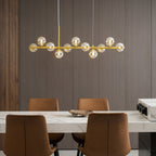 Aurelia Globe Chandelier — Glass Globe Cluster Ceiling Light for Dining Room