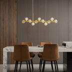 Aurelia Globe Chandelier — Glass Globe Cluster Ceiling Light for Dining Room