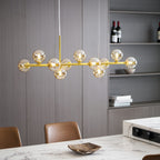 Aurelia Globe Chandelier — Glass Globe Cluster Ceiling Light for Dining Room
