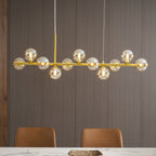 Aurelia Globe Chandelier — Glass Globe Cluster Ceiling Light for Dining Room