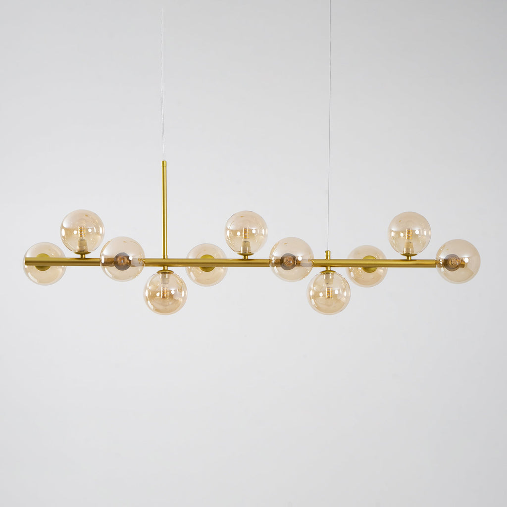 Aurelia Globe Chandelier — Glass Globe Cluster Ceiling Light for Dining Room