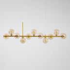 Aurelia Globe Chandelier — Glass Globe Cluster Ceiling Light for Dining Room