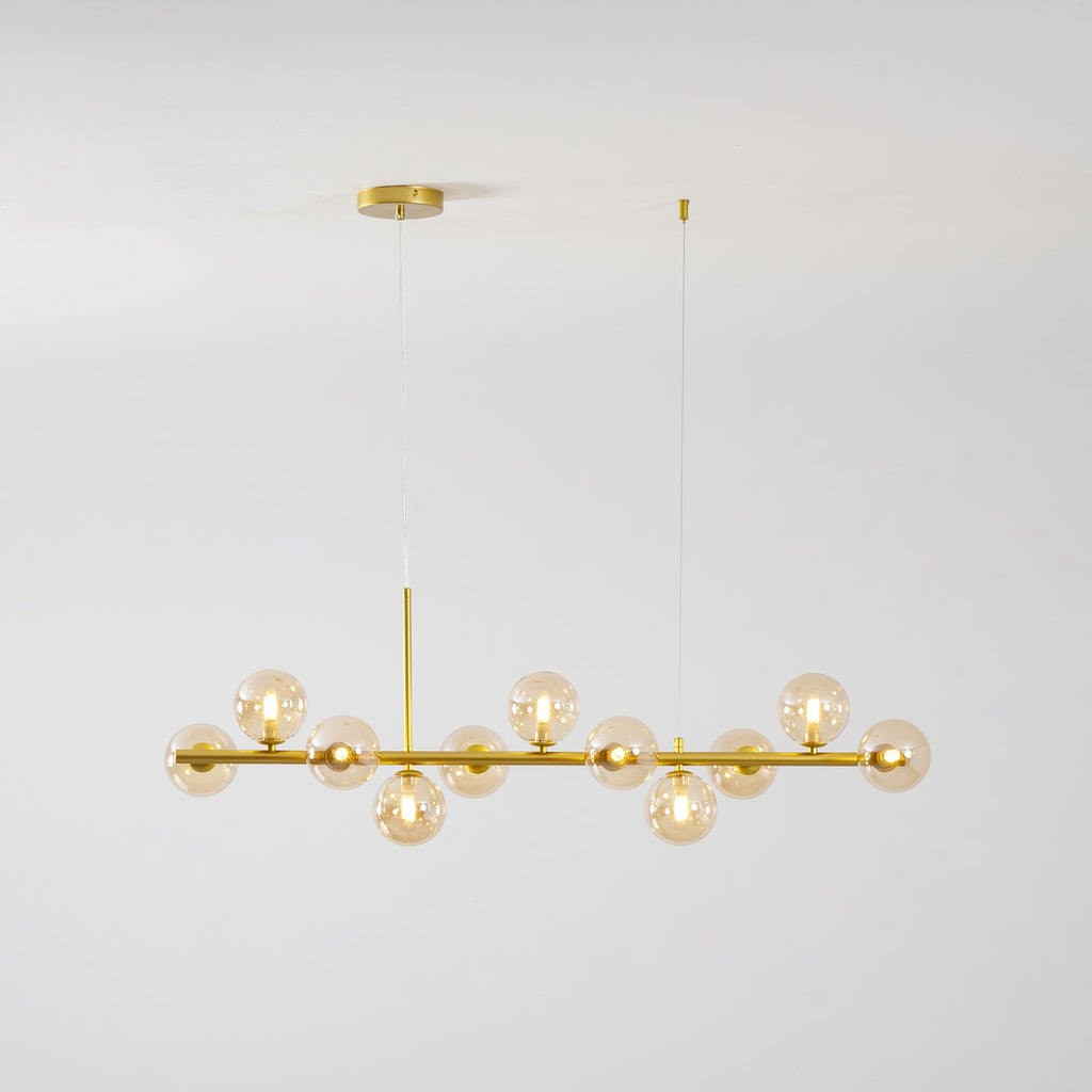 Aurelia Globe Chandelier — Glass Globe Cluster Ceiling Light for Dining Room