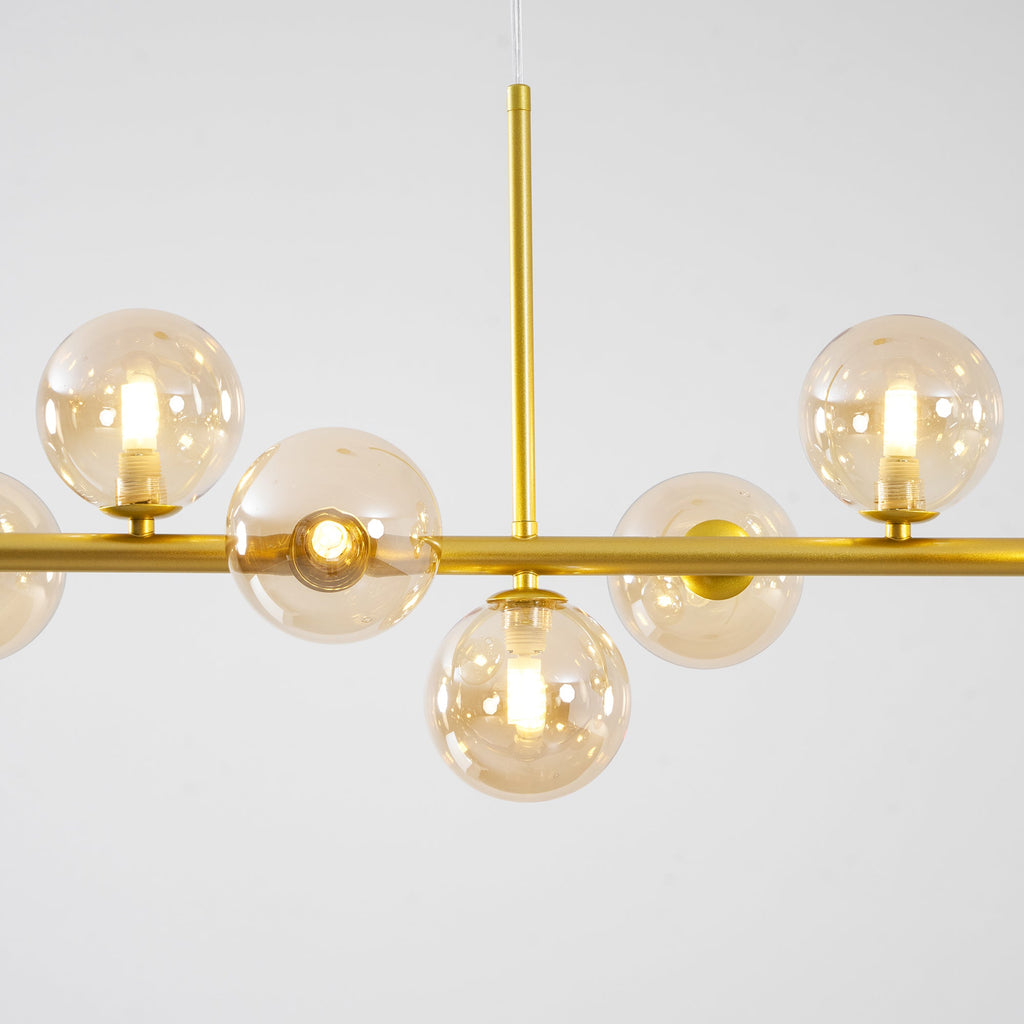 Aurelia Globe Chandelier — Glass Globe Cluster Ceiling Light for Dining Room