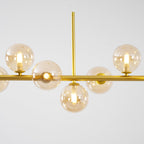 Aurelia Globe Chandelier — Glass Globe Cluster Ceiling Light for Dining Room