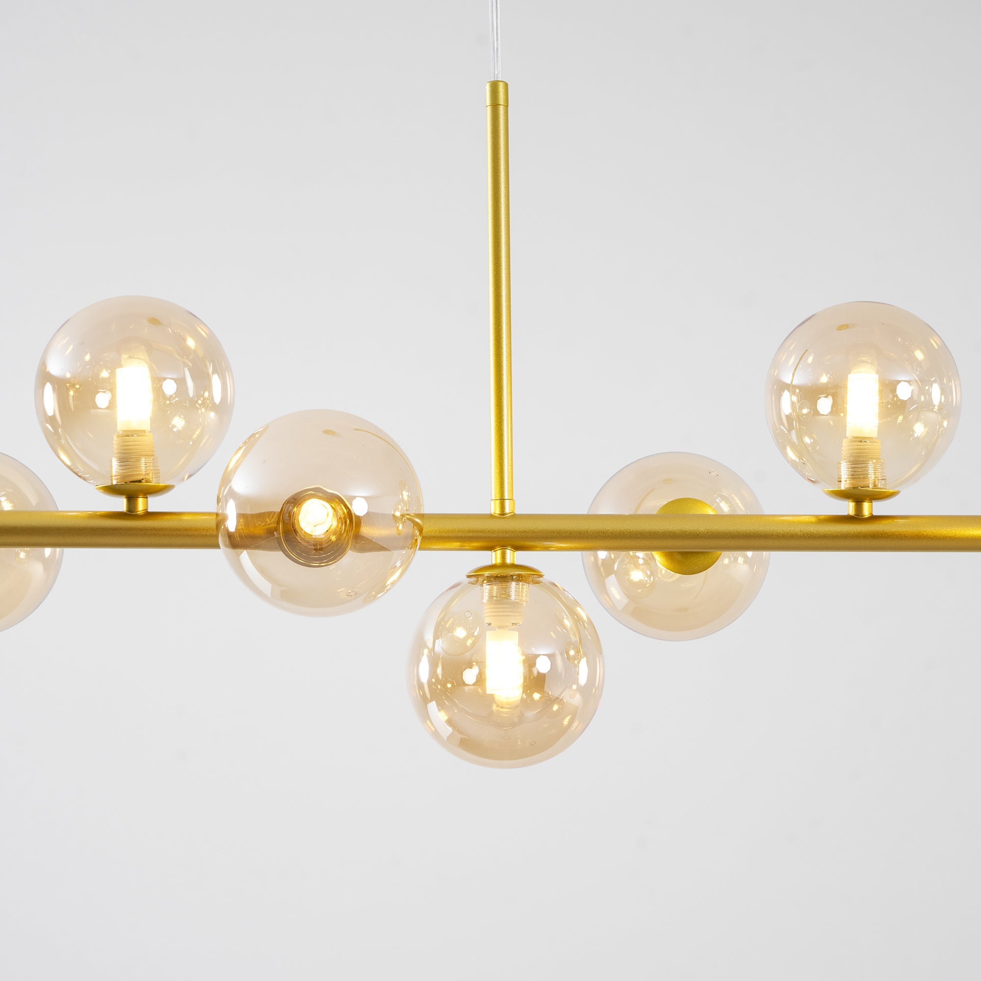 Aurelia Globe Chandelier — Glass Globe Cluster Ceiling Light for Dining Room