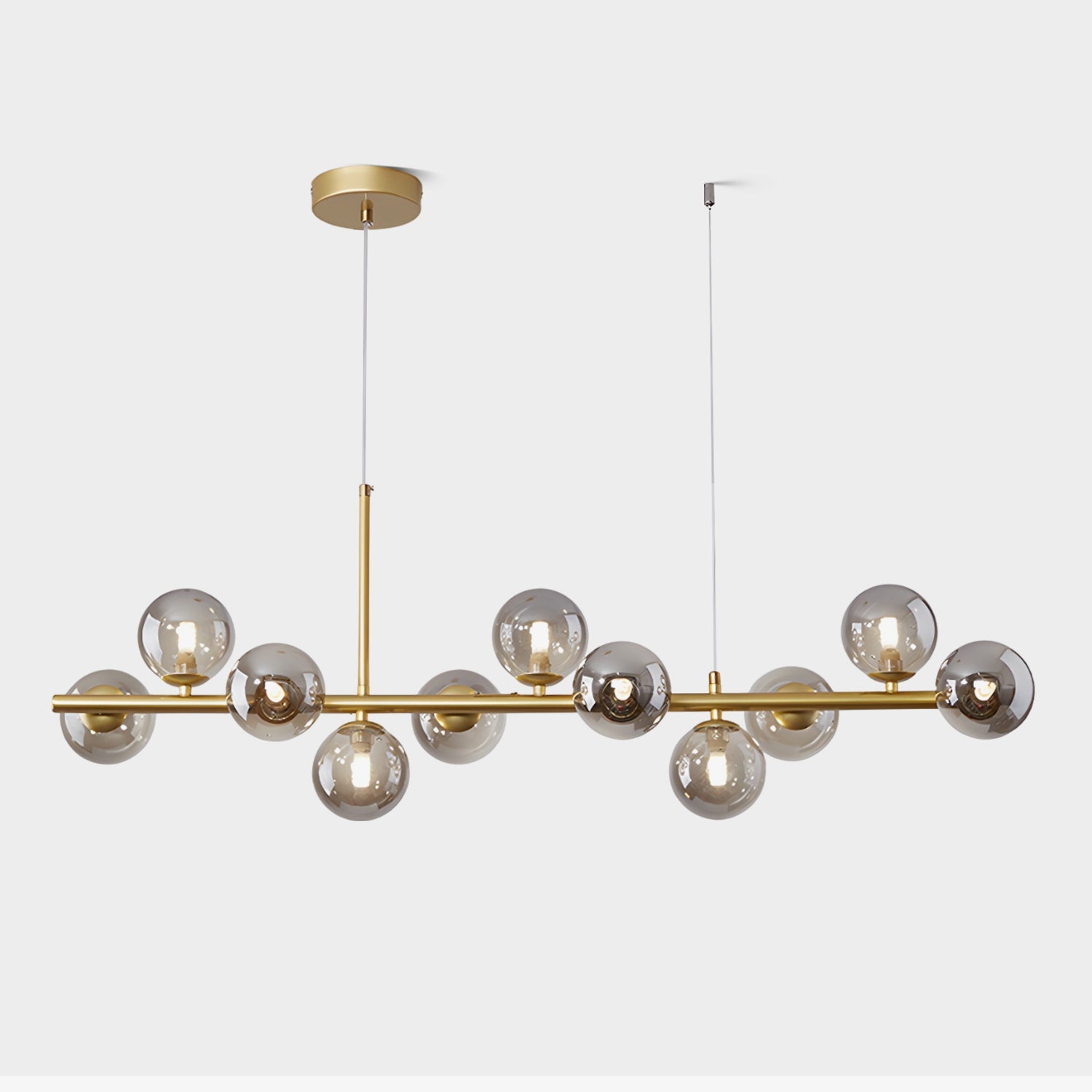 Aurelia Globe Chandelier — Glass Globe Cluster Ceiling Light for Dining Room