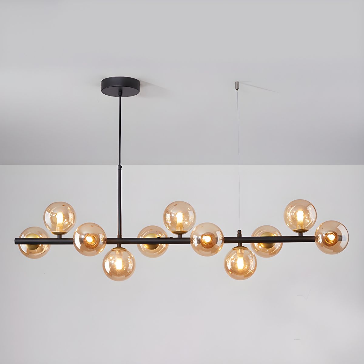 Aurelia Globe Chandelier — Glass Globe Cluster Ceiling Light for Dining Room