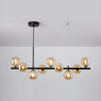 Aurelia Globe Chandelier — Glass Globe Cluster Ceiling Light for Dining Room
