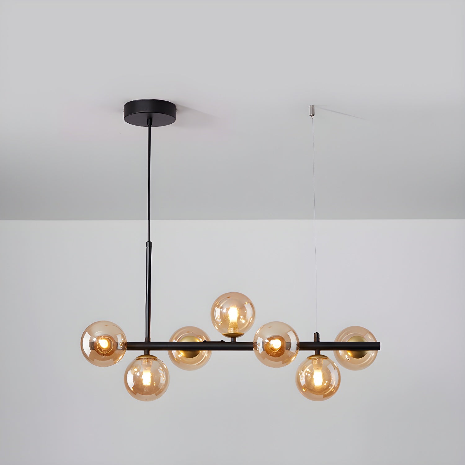Aurelia Globe Chandelier — Glass Globe Cluster Ceiling Light for Dining Room