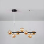 Aurelia Globe Chandelier — Glass Globe Cluster Ceiling Light for Dining Room