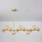 Aurelia Globe Chandelier — Glass Globe Cluster Ceiling Light for Dining Room