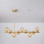 Aurelia Globe Chandelier — Glass Globe Cluster Ceiling Light for Dining Room