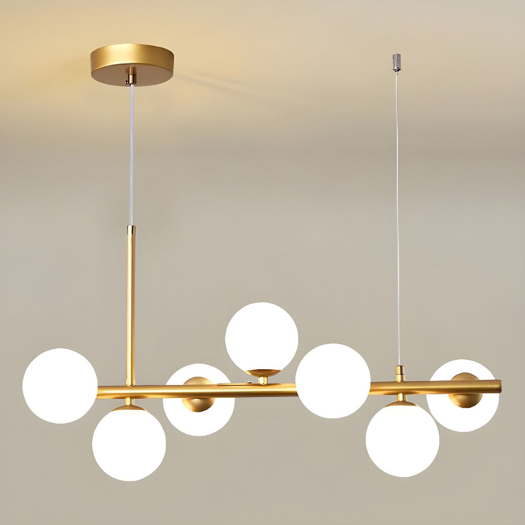 Aurelia Globe Chandelier — Glass Globe Cluster Ceiling Light for Dining Room