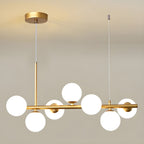 Aurelia Globe Chandelier — Glass Globe Cluster Ceiling Light for Dining Room