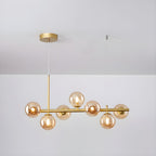Aurelia Globe Chandelier — Glass Globe Cluster Ceiling Light for Dining Room
