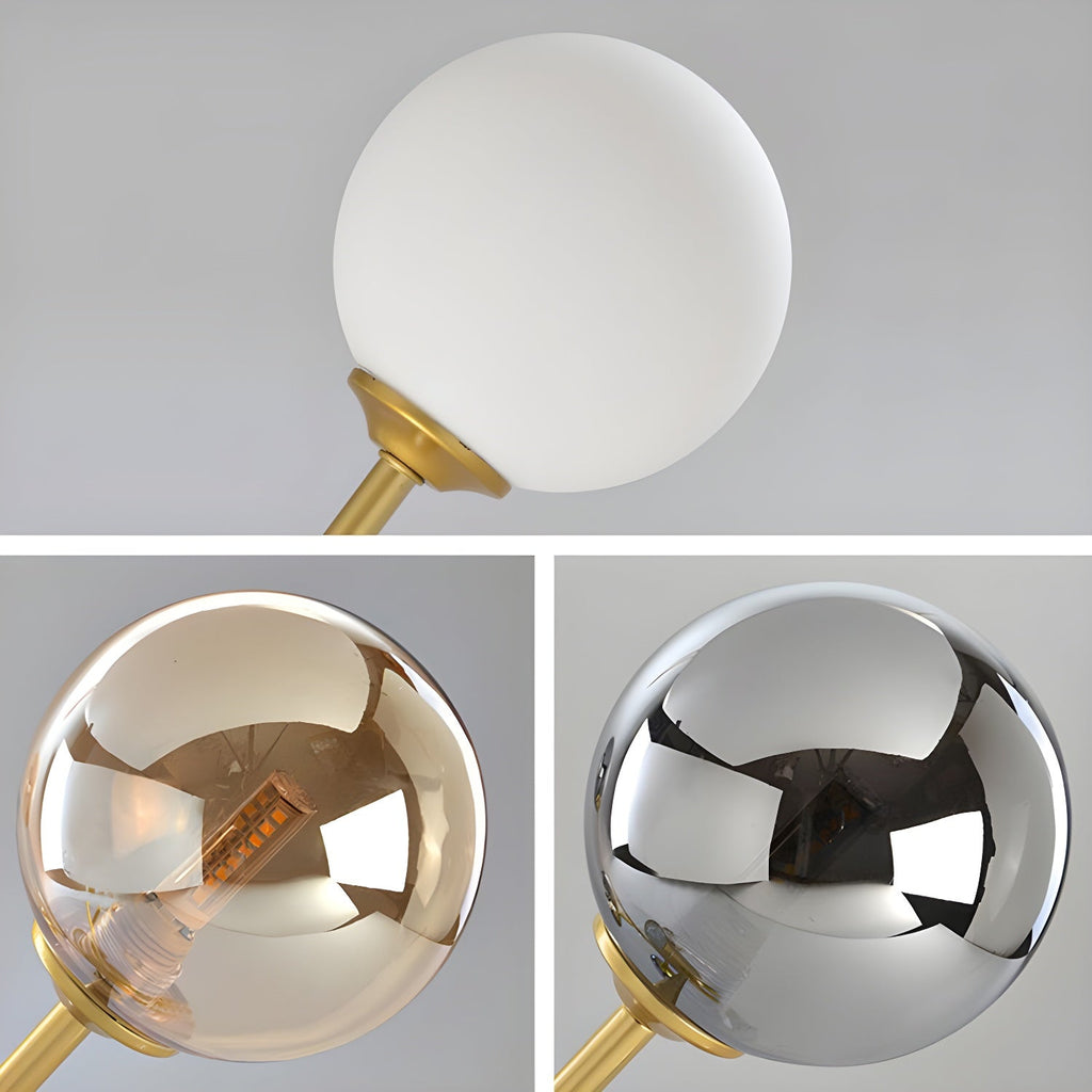 Aurelia Globe Chandelier — Glass Globe Cluster Ceiling Light for Dining Room