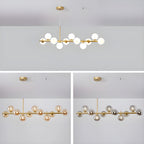 Aurelia Globe Chandelier — Glass Globe Cluster Ceiling Light for Dining Room