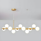 Aurelia Globe Chandelier — Glass Globe Cluster Ceiling Light for Dining Room