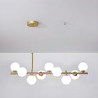 Aurelia Globe Chandelier — Glass Globe Cluster Ceiling Light for Dining Room
