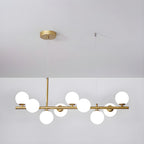 Aurelia Globe Chandelier — Glass Globe Cluster Ceiling Light for Dining Room