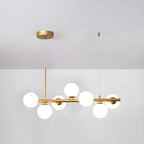 Aurelia Globe Chandelier — Glass Globe Cluster Ceiling Light for Dining Room