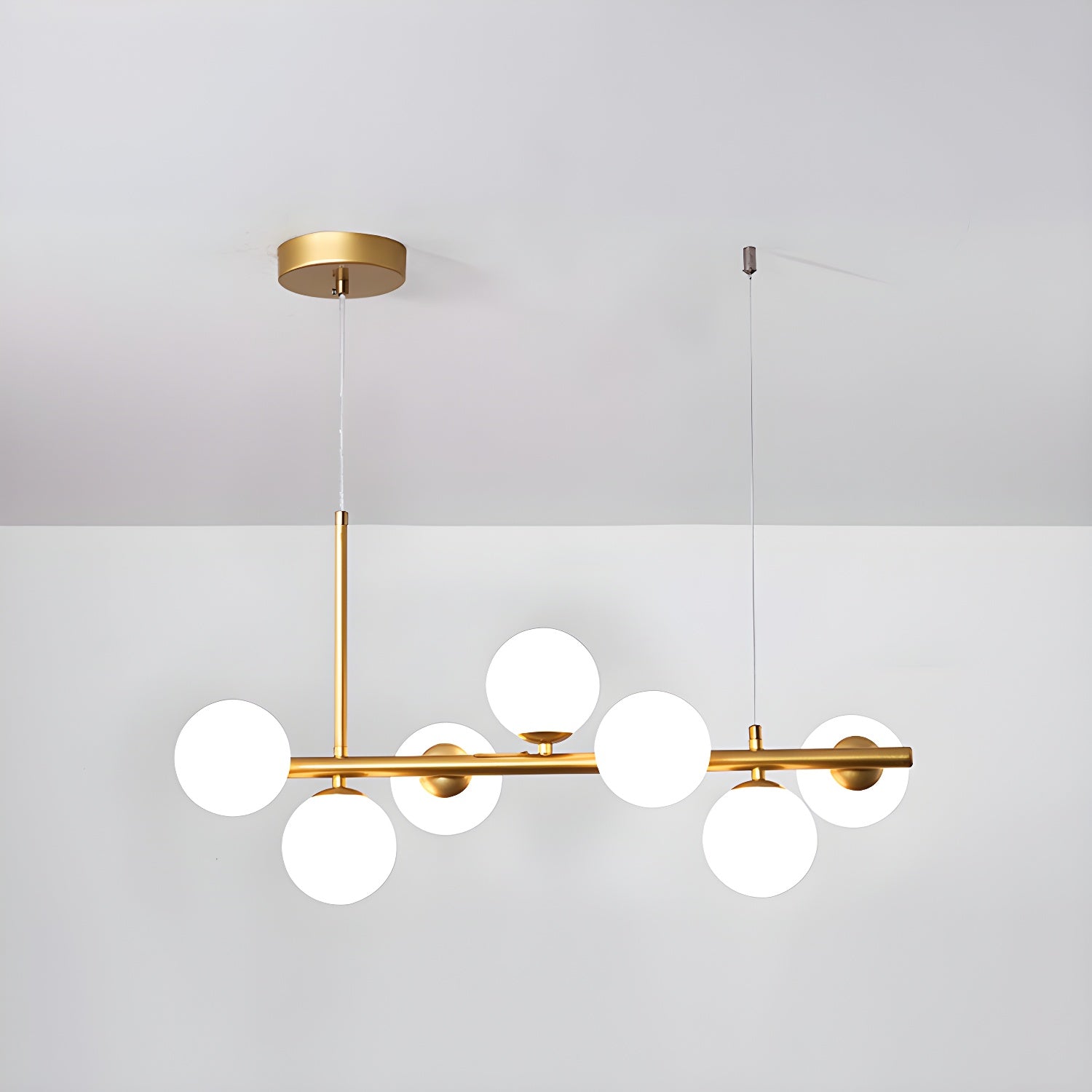 Aurelia Globe Chandelier — Glass Globe Cluster Ceiling Light for Dining Room