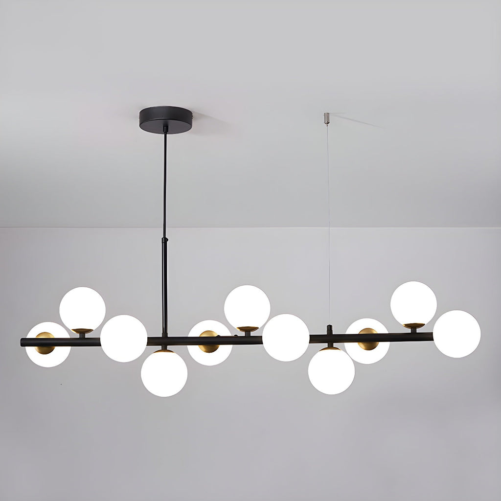 Aurelia Globe Chandelier — Glass Globe Cluster Ceiling Light for Dining Room