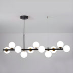 Aurelia Globe Chandelier — Glass Globe Cluster Ceiling Light for Dining Room