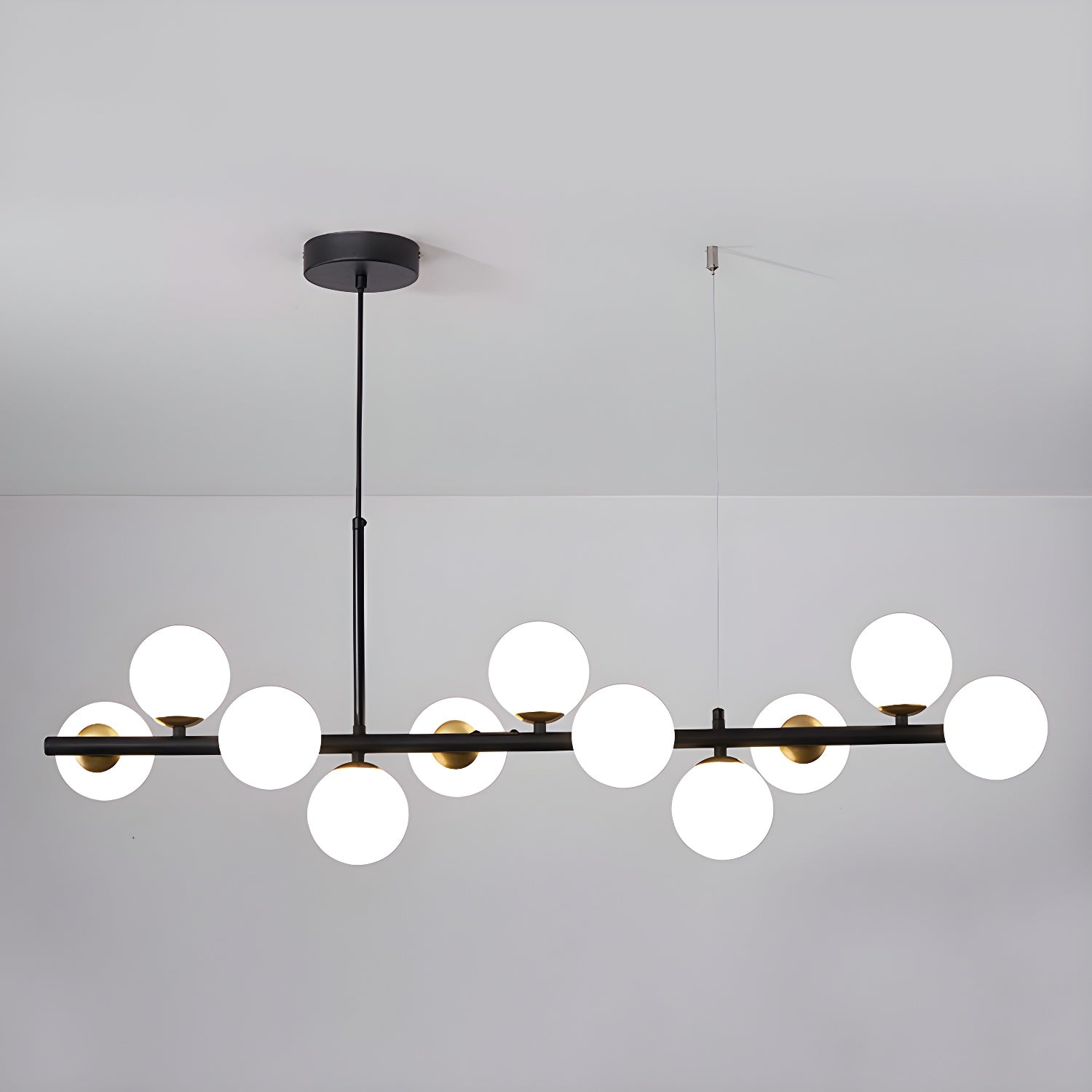 Aurelia Globe Chandelier — Glass Globe Cluster Ceiling Light for Dining Room