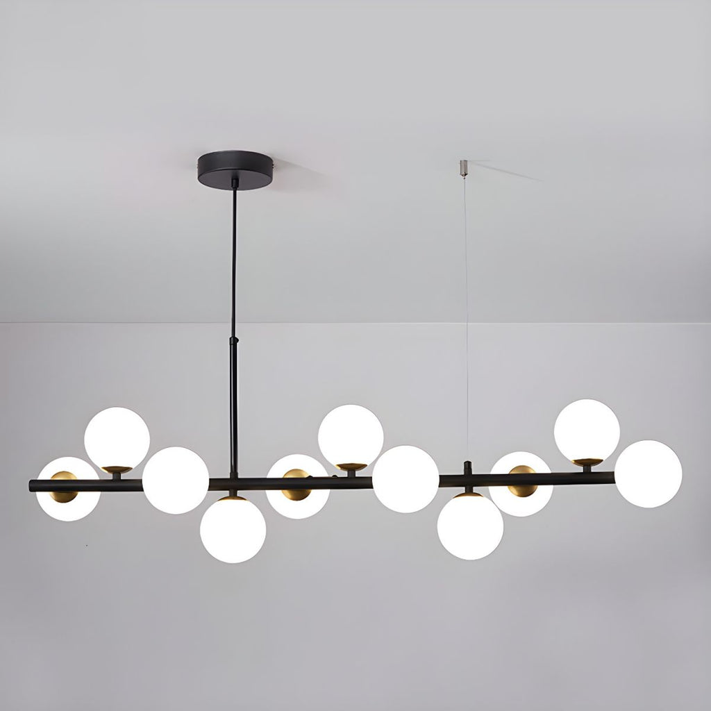 Aurelia Globe Chandelier — Glass Globe Cluster Ceiling Light for Dining Room