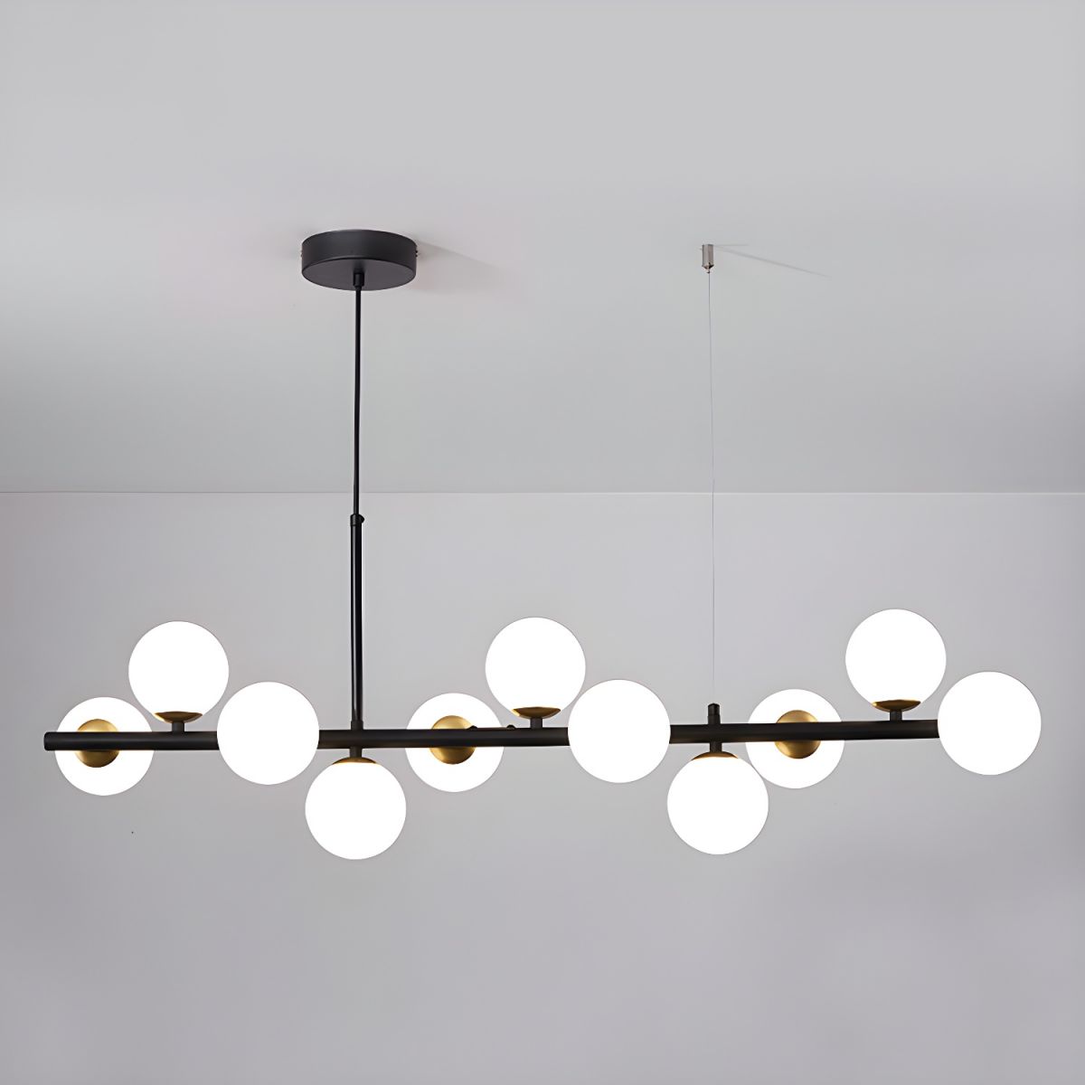 Aurelia Globe Chandelier — Glass Globe Cluster Ceiling Light for Dining Room