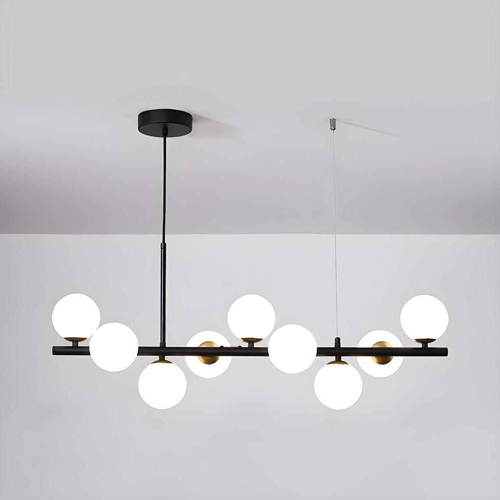 Aurelia Globe Chandelier — Glass Globe Cluster Ceiling Light for Dining Room
