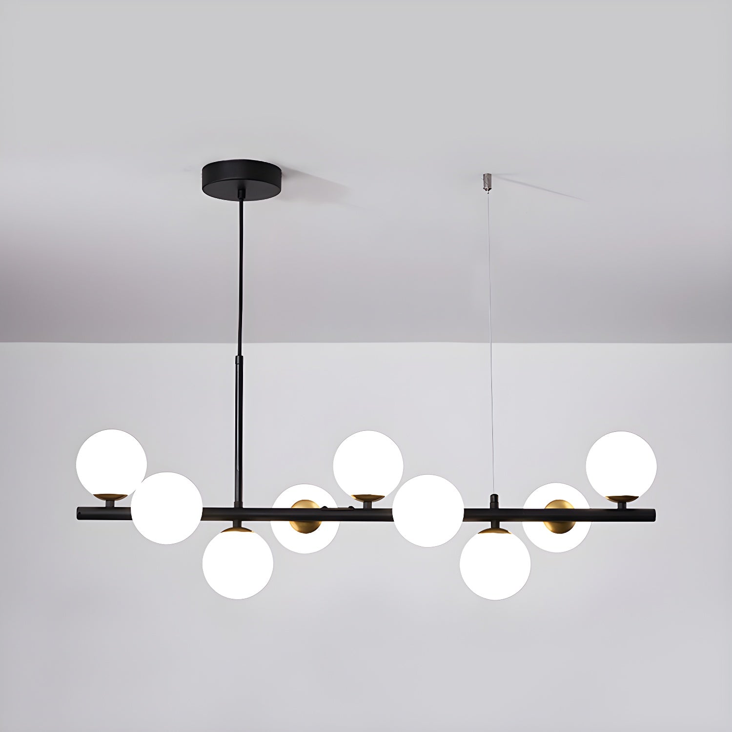 Aurelia Globe Chandelier — Glass Globe Cluster Ceiling Light for Dining Room