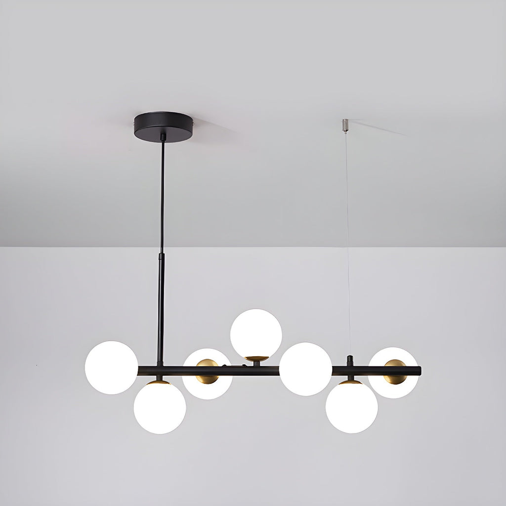 Aurelia Globe Chandelier — Glass Globe Cluster Ceiling Light for Dining Room
