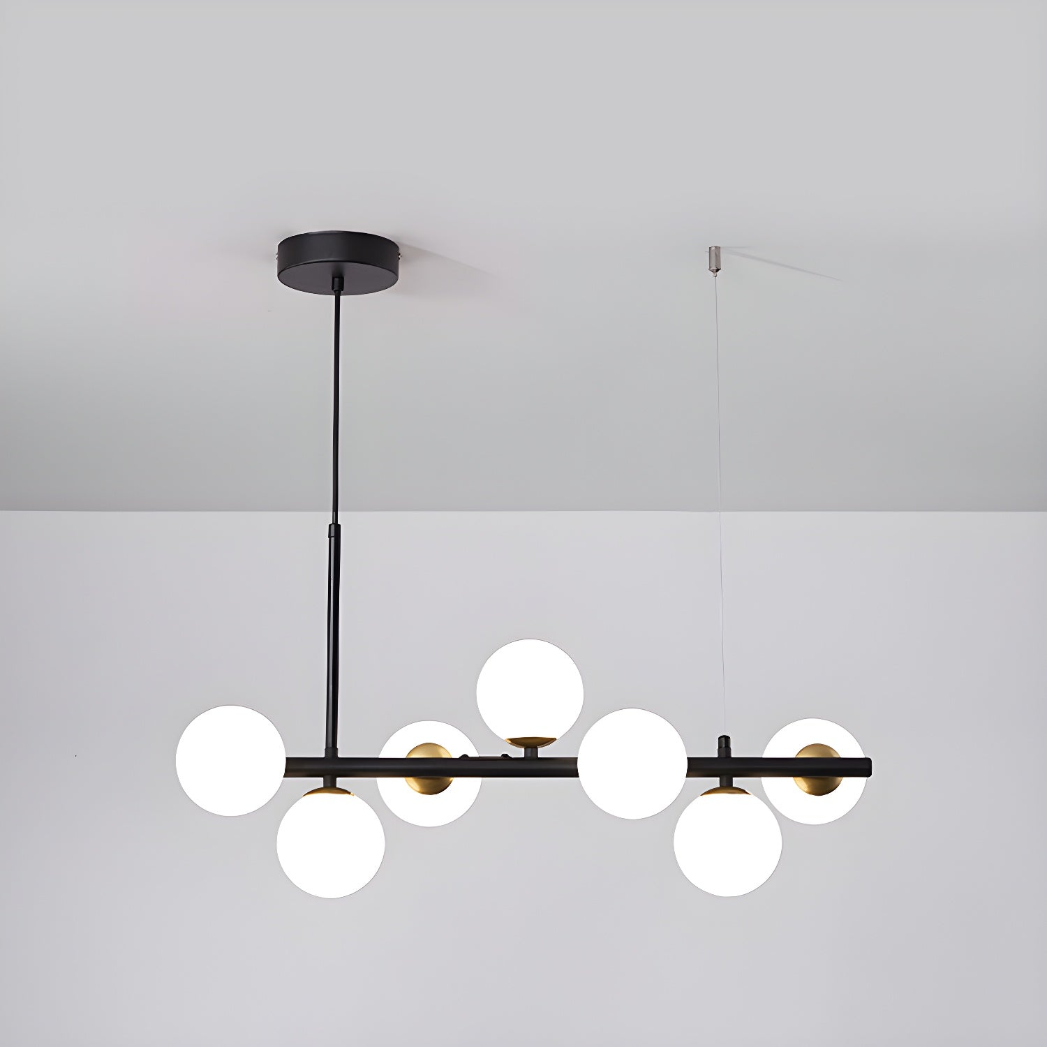 Aurelia Globe Chandelier — Glass Globe Cluster Ceiling Light for Dining Room