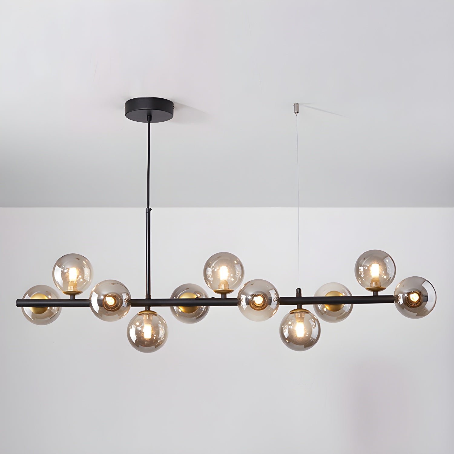 Aurelia Globe Chandelier — Glass Globe Cluster Ceiling Light for Dining Room