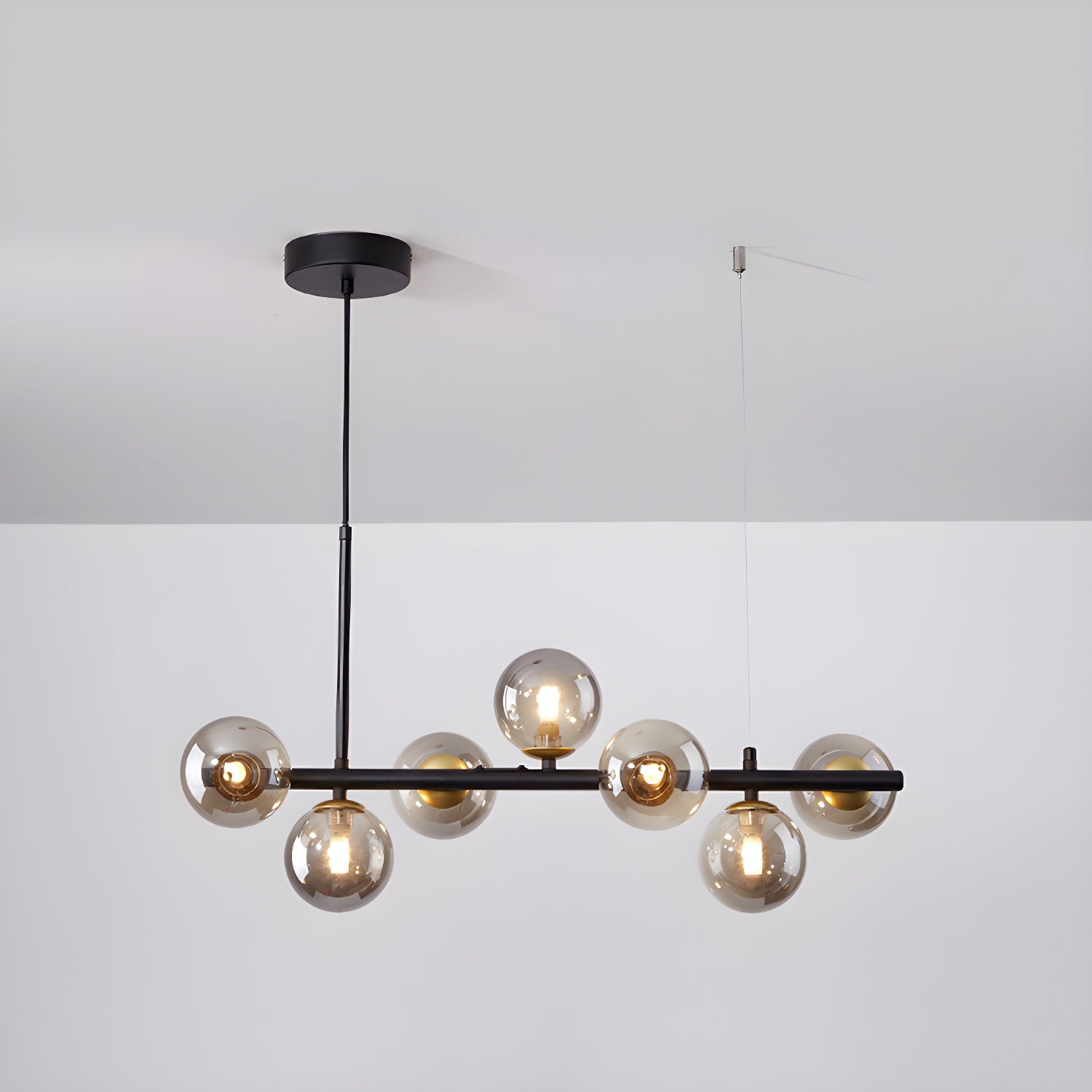 Aurelia Globe Chandelier — Glass Globe Cluster Ceiling Light for Dining Room
