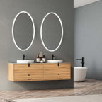 Aurora Oval LED Bathroom Vanity Mirror for bathroom vanity | Halvern