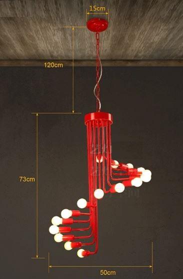 Ava Spiral Chandelier — Modern LED Statement Chandelier for Dining Room