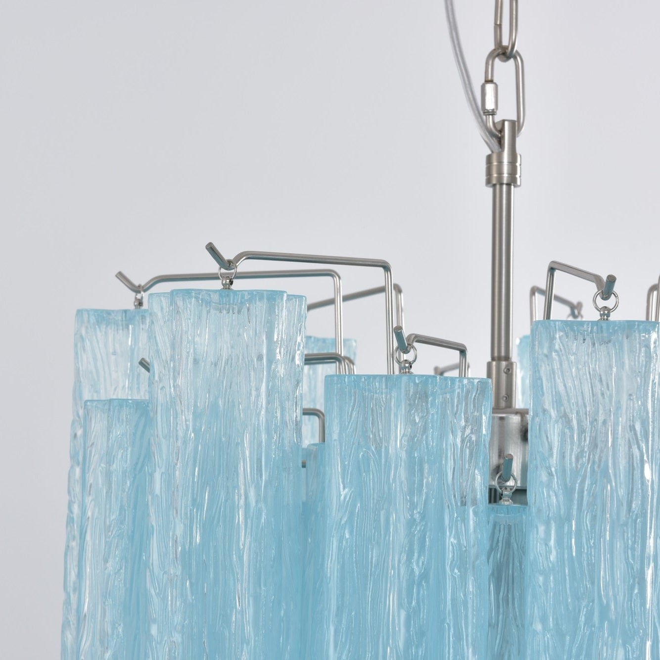 Azzura Glass Chandelier — Modern Blown-Glass Ceiling Light for Dining Room