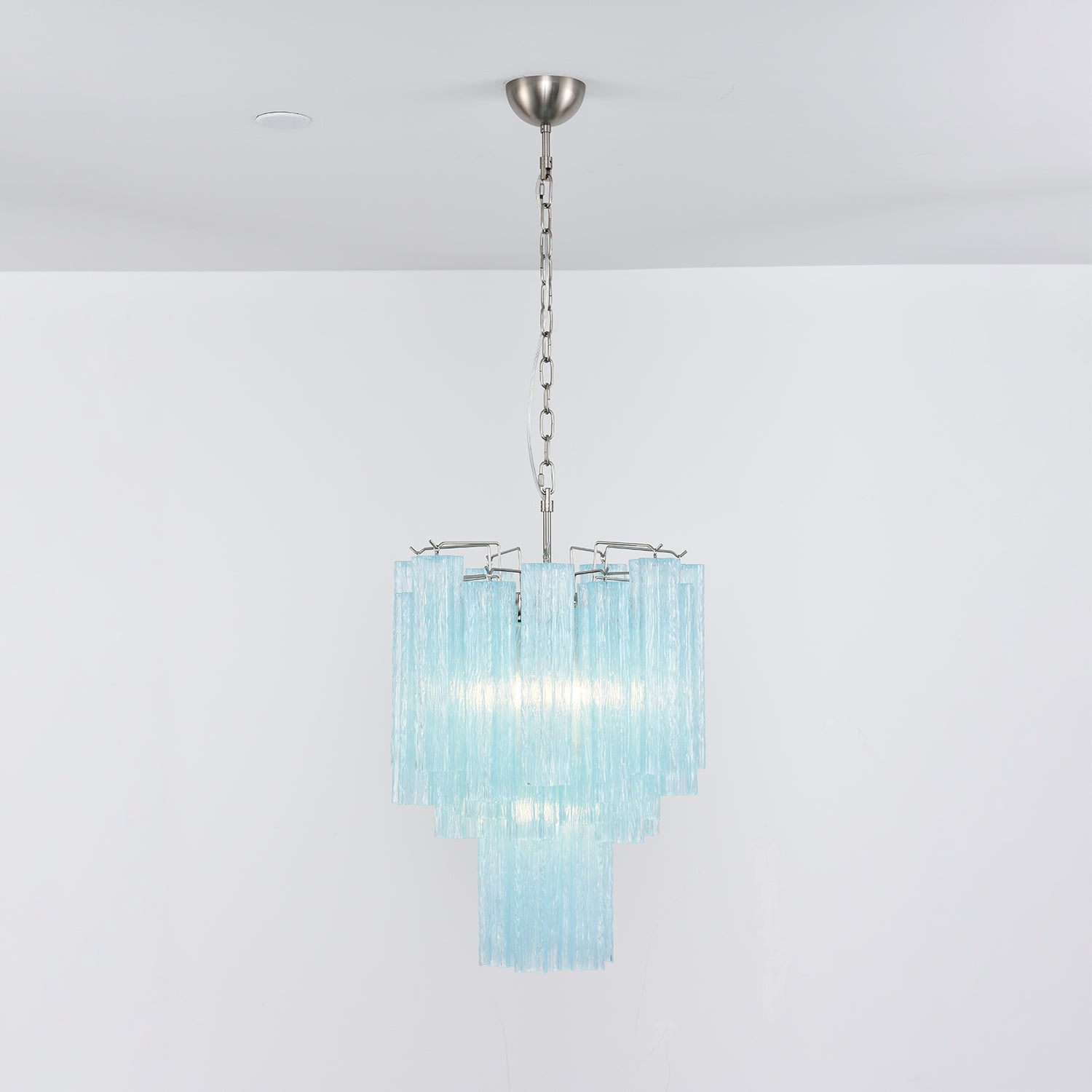 Azzura Glass Chandelier — Modern Blown-Glass Ceiling Light for Dining Room