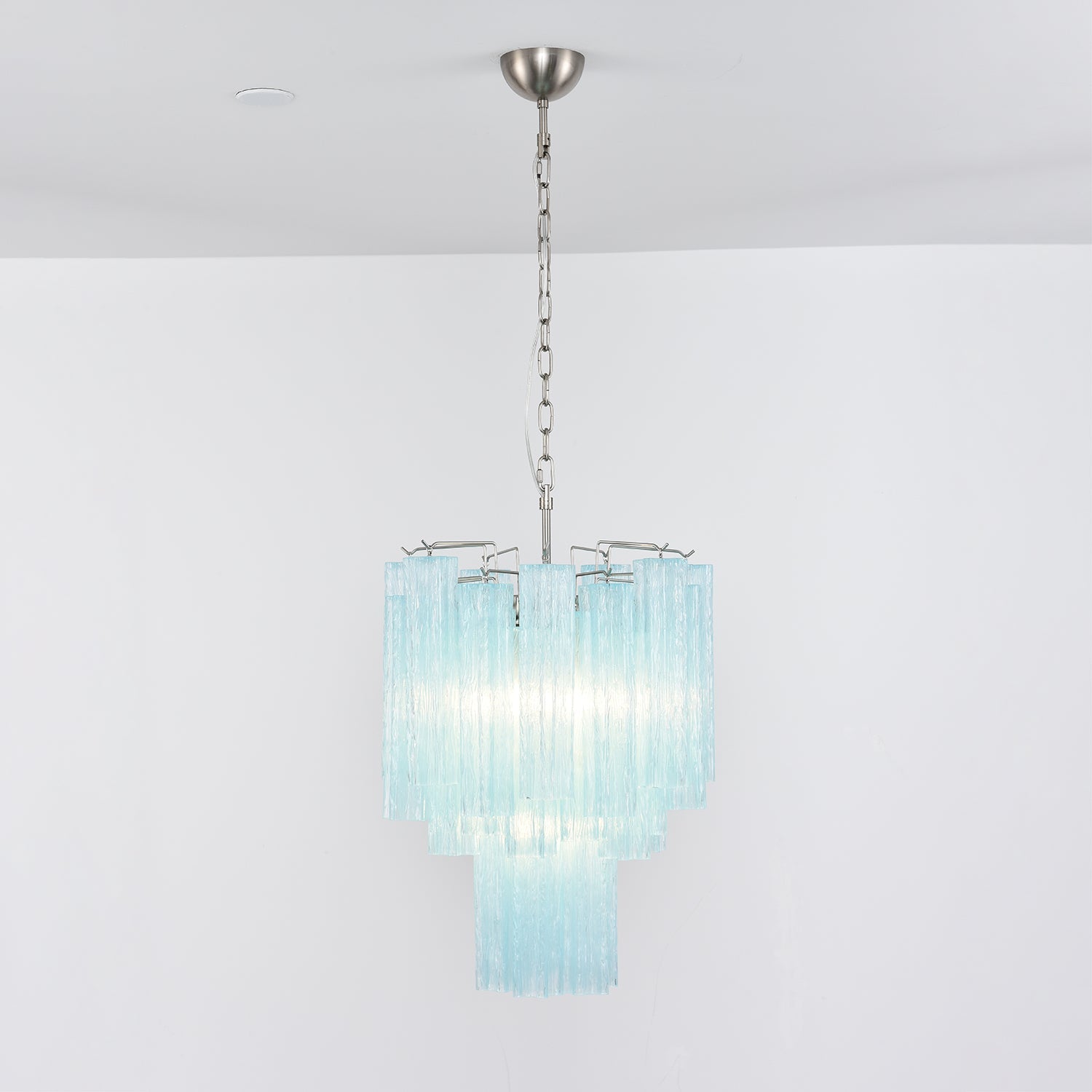 Azzura Glass Chandelier — Modern Blown-Glass Ceiling Light for Dining Room
