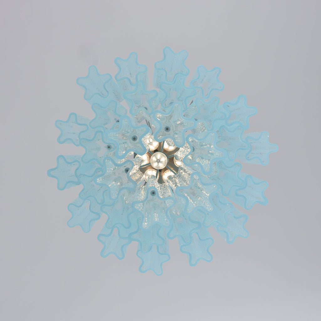 Azzura Glass Chandelier — Modern Blown-Glass Ceiling Light for Dining Room