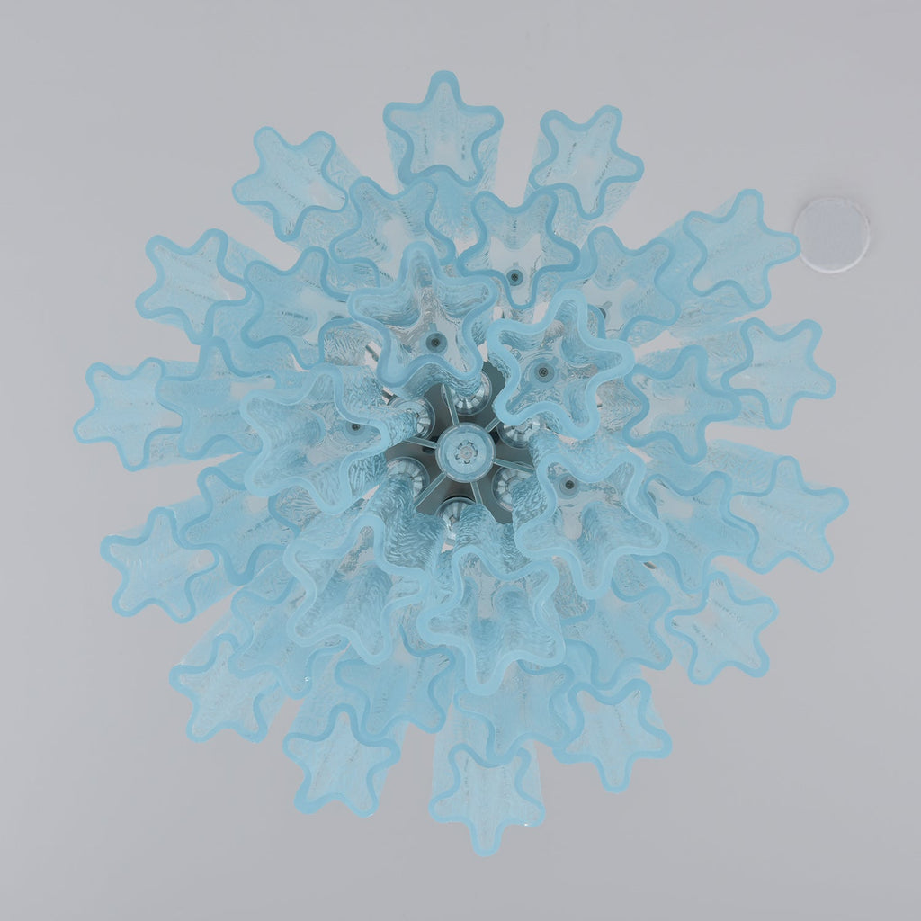 Azzura Glass Chandelier — Modern Blown-Glass Ceiling Light for Dining Room