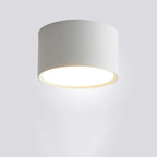 Cylinder Flush Mount Ceiling Light Aluminum LED Fixture for Hallway