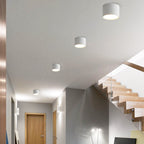 Cylinder Flush Mount Ceiling Light Aluminum LED Fixture for Hallway