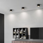 Cylinder Flush Mount Ceiling Light Aluminum LED Fixture for Hallway