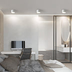 Cylinder Flush Mount Ceiling Light Aluminum LED Fixture for Hallway
